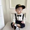 男童西装秋款宝宝1周岁礼服春秋，1抓周衣服，婴幼儿童生日绅士套装潮