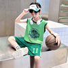 男童夏装套装儿童夏季洋气速干衣中大童无袖背心篮球运动训练队服