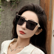 墨镜女款太阳镜2024白色大脸显瘦ins高级感韩版大框防紫外线