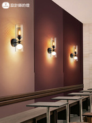 设计师的灯美式壁灯轻奢背景墙，灯创意走廊过道，卧室床头灯星芒壁灯