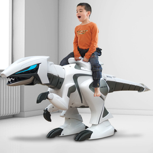儿童智能遥控恐龙玩具男孩，电动会走路仿真动物，机器人超大号霸王龙