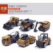 儿童玩具车男孩2021年合金工程车模型套装挖掘机搅拌机模滑行