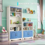 书柜书架简约现代学生落地置物架白色实木儿童书架创意韩式收纳柜