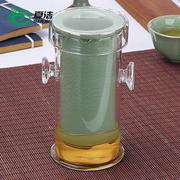 红茶茶具内胆沏茶杯玻璃过滤个人双耳冲茶器陶瓷泡茶壶套装家用