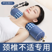 颈椎枕头修复专用决明子护颈椎矫正助睡眠睡觉圆柱硬荞麦壳护颈枕