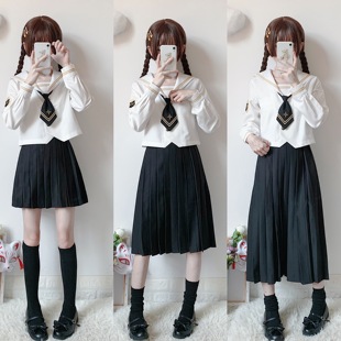 原创司皇东正统jk制服，学院风小清新水手服，中间服学生校服班服套装