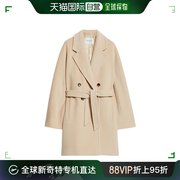 99新未使用香港直邮Max Mara 双排扣羊毛羊绒大衣 1011064106