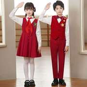 六一儿童合唱服演出服中小学生校服，表演服装男女童红歌朗诵合唱团