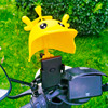 电动车手机支架小头盔可爱竹，蜻蜓防雨防水外卖电瓶车摩托导航支架
