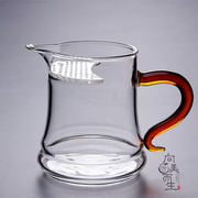 月牙杯耐热玻璃月牙公道杯，过滤办公创意，花草泡茶杯绿茶杯透明茶具
