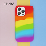 CLICHE 手机壳适用 iPhone14/pro/MAX NEW高级苹果彩虹壳硅胶防摔ins软壳