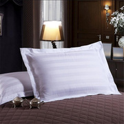 床笠浴室色宾馆酒店床单白色条纹布料床单床罩被用柔绵缎用白
