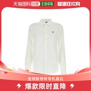 香港直邮潮奢poloralphlauren女士，白色亚麻衬衫
