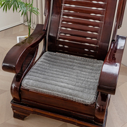 毛绒纯色实木沙发垫坐垫红木椅，垫子防滑可洗沙发垫办公室坐垫