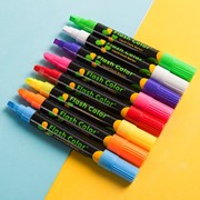 荧光板专用笔 记号笔闪光彩色笔POP笔 发光黑板笔水性可擦荧光笔