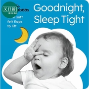 晚安小宝贝 Little Peekaboos Goodnight Sleep Tight 婴幼儿哄睡纸板书 低幼儿童亲子互动躲猫猫游戏书 英文原版 又日新
