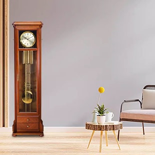 德国赫姆勒八音北极星落地钟高档实木新中式现代客厅立钟机械座钟