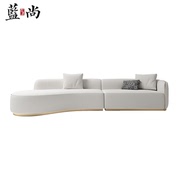 现代简约布艺组合式转角沙发实木软包轻奢家用酒店会所家具定制