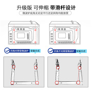 不锈钢微波炉架子可伸缩支架家用壁挂式墙上厨房置物架加厚烤箱架