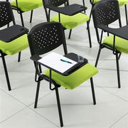 带写字板椅子培训椅可堆叠一体，学生凳子简约办公会议室椅子带桌板