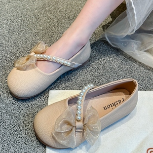 女童皮鞋软底夏季女宝韩版儿童公主鞋童鞋时尚女孩豆豆鞋子