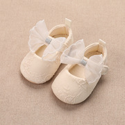 新生婴儿鞋子女宝宝满月百日宴，公主鞋婴幼儿，学步防滑步前鞋室内鞋