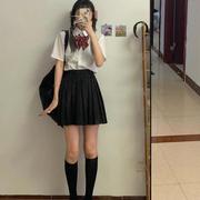 日系高中学生班服白衬衫短裙套装秋季韩国校服学院风JK制服水手服