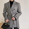  韩国羊毛短款大衣934西服领时尚休闲女装羊毛大衣