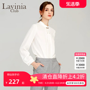 Lavinia拉维妮娅初早春日韩范长袖雪纺女士装衬衫上衣R11C70A