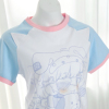 小亚哥可爱糖果色猫咪，短袖卡通动漫印花短t夏季少女插肩袖t恤