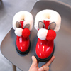 儿童雪地靴1-2-3岁女童，可爱毛毛棉鞋男宝宝加绒保暖防滑短靴冬鞋4