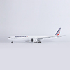 带轮子带灯法国航空法航波音777仿真民航客机飞机模型拼装