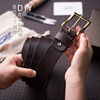 DIY手工制作皮带材料包#男朋友礼物 意大利植鞣皮革 不锈钢扣头