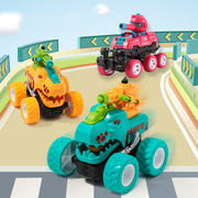 儿童碰撞变形惯性坦克车可发射玩具仿真恐龙小车子模型男女孩