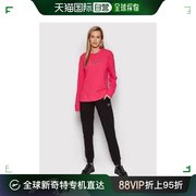 香港直邮EMPORIO ARMANI 女士粉色上衣黑色裤子运动套装 3LTV59-T