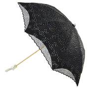 台湾贝诗防晒防紫外线，二折超轻蕾丝刺绣遮阳太阳伞黑胶公主晴雨伞
