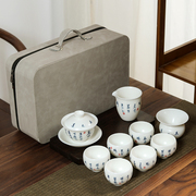 林晓伟 汝窑茶具家用整套陶瓷功夫茶具茶杯盖碗茶壶开片茶具套装