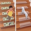 日本进口楼梯垫防滑垫地毯地垫，免胶自粘实木踏步垫旋转楼梯地板垫
