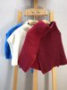 KR05三款毛线披肩文艺小众样衣 米白&湖蓝&拼色红