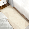 日式地毯卧室床边毯长条现代简约家用可洗加厚仿羊绒房间床前