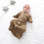 睡袋婴儿防投降式襁褓宝宝新生儿踢被防惊跳惊跳竹四季款夏季纤维