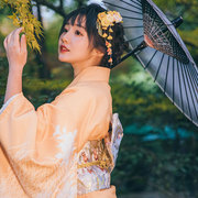 日式和风浴衣文艺复古小清新少女连衣裙旅拍改良和服