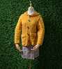 秋冬羊毛姜黄色(姜黄色)连帽纯色加厚粗线针织，开衫外套毛衣豹女