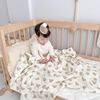 婴儿被子纯棉新生儿童宝宝，豆豆绒盖被盖毯幼儿园空调被四季通用