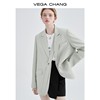 vegachang抹茶绿小西装，女2024韩版设计感小众女士西装外套
