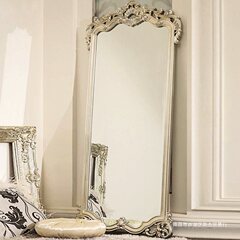法式大镜子全身镜复古落地镜卧室家用客厅美式服装店欧式穿衣镜子