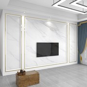简约电视背景墙壁纸2021年客厅影视，墙壁画现代仿大理石纹墙布