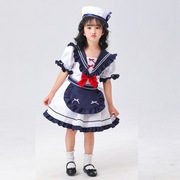 海军风洛丽塔jk女童，制服动漫cosplay水手裙儿童舞台表演服
