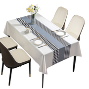 桌布轻奢高级感免洗防水防油防烫隔热pvc餐桌，台布长方形茶几盖布