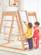 儿童攀爬架室内滑梯，秋千组合家用实木宝宝，家庭小型游乐园训练玩具